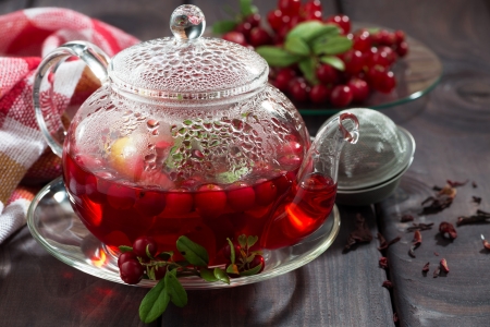 â¤ï¸ - teapot, drink, cranberries, tea, berries