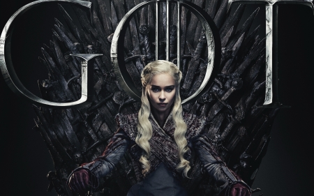 Game of Thrones (TV Series 2011â€“ ) - woman, emilia clarke, actress, girl, tv series, season 8, daenerys targaryen, mother of dragons, game of thrones, blonde