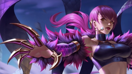 Evelynn - evelynn, hand, girl, fantasy