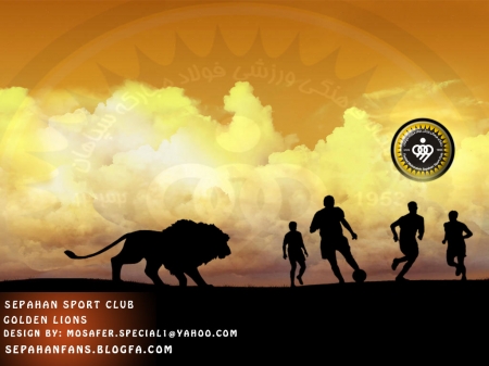 Sepahan S.C. - Iranian Club, Emblem, Lion, sepahan, Logo, Sepahan FC