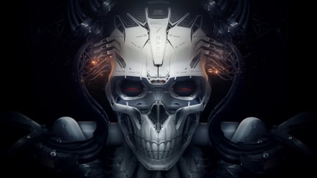 Alien Skull - skull, alien, dark, fantasy