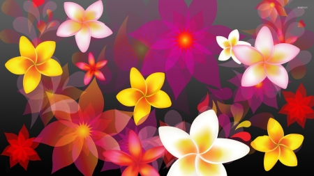 Colorful Flower A rt - colorful, vector, flower, art