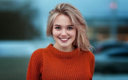 Happy Smile - blond, smile, girl, pretty