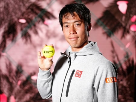 Kei Nishikori - male, kei, ball, indian wells 2019, sport, shikori, japan, kei nishikori, man, nishikori, tennis, atp