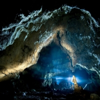 Beautiful Interior of a Cave