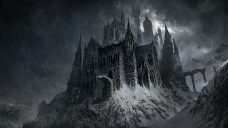 Dark Castle - Fantasy, Building, Castle, Dark