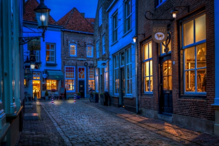 stone street - streets, photography, city, cool, architecture