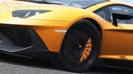 Lamborghini Aventador LP750-4SV - lamborghini aventador, lamborghini, closeup, cars, lamborghini aventador lp750-4sv, yellow cars, vehicels