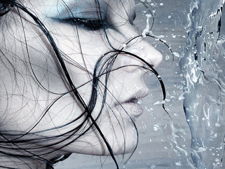 Tangled - face, water, hair, beautiful