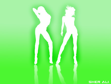 girl vector 2 .jpg - girls, lime, white, green