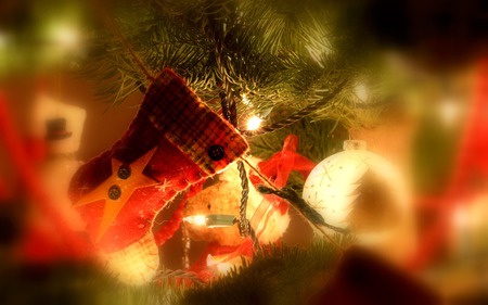 Ready for Christmas - people, holiday, tree, gifts, decoration, christmas, lights