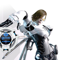 girl in robotic armor,cute