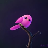 Pink bird