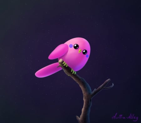 Pink bird