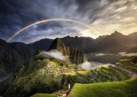 Rainbow over Macchu Picchu