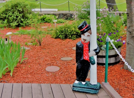 Mr. Tipsy - nature, statue, photography, garden, grass