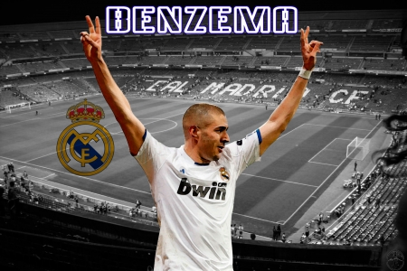 Karim Benzema - french, real madrid cf, real madrid, karim benzema, footballer, football, soccer