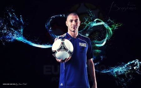 Karim Benzema - Soccer, France, football, karim benzema, france, Ball, Karim Benzema, Footballer