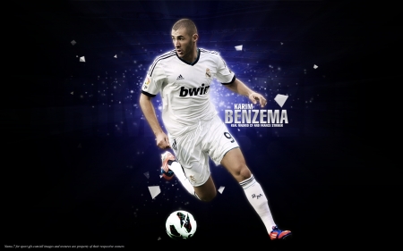 Karim Benzema - french, real madrid cf, real madrid, karim benzema, footballer, football, soccer