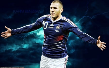 Karim Benzema - french, france, karim benzema, footballer, football, soccer