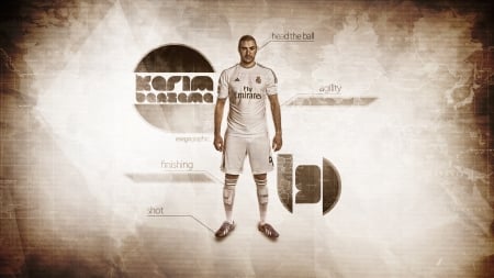 Karim Benzema - Soccer, football, French, Real Madrid CF, karim benzema, Karim Benzema, Footballer, real madrid