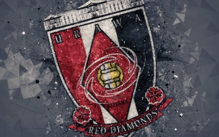 Urawa Red Diamonds - logo, Japan, urawa reds, Urawa Red Diamonds, Logo, Soccer, urawa red diamonds, football, urawa, Urawa Reds