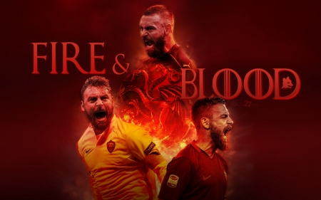 Daniele De Rossi - italian, soccer, legend, daniele de rossi, as roma