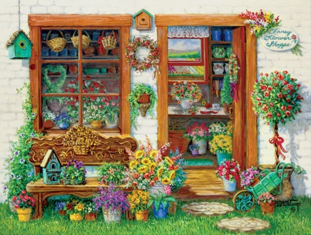 Fancy Flower Shoppe - fancy, puzzle, shoppe, word, flower