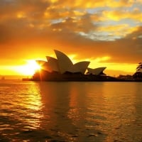 Sunset on the Sydney Opera House, Australia