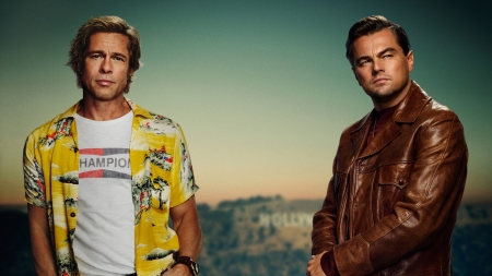 Once Upon a Time in Hollywood 2019 - actor, movie, brad pitt, once upon a time in hollywood, leonardo dicaprio, man