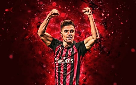 Krzysztof Piątek - piatek, krzysztof piatek, milan, Soccer, football, sport, Piatek, Polish, AC Milan, ac milan, soccer, Footballer