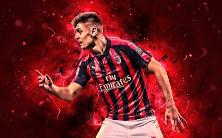 Krzysztof PiÄ…tek - polish, sport, ac milan, piatek, milan, krzysztof piatek, footballer, soccer