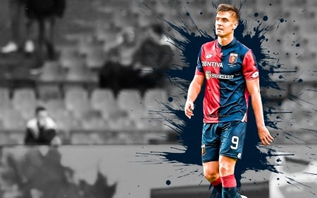 Krzysztof PiÄ…tek - polish, piatek, genoa cfc, krzysztof piatek, football, genoa, soccer