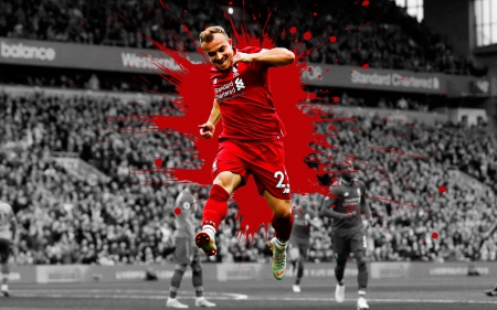 Xherdan Shaqiri - swiss, sport, liverpool fc, footballer, liverpool, xherdan shaqiri, soccer