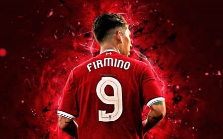 Roberto Firmino - back, liverpool fc, firmino, bobby, ynwa, soccer, roberto firmino, bobby firmino, lfc, red, liverpool, football