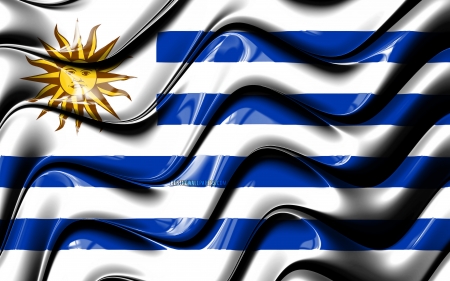 Flag Of Uruguay - flag, flag of uruguay, uruguay, south america, country