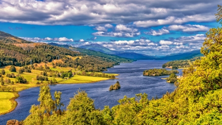 Highlands - highlands, 4k, scotland, river