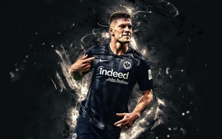 Luka JoviÄ‡ - jovic, serbian, eintracht frankfurt, luka jovic, footballer, soccer