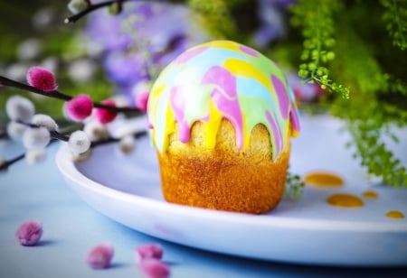 Easter cake - easter, food, dessert, cake, pink, sweet, pastel