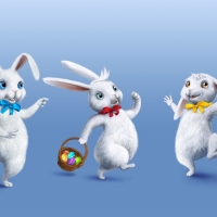 animated easter bunnies