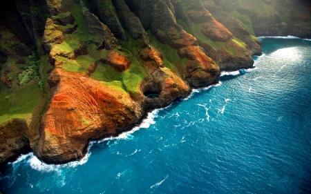 Coast - nature, ocean, coastal, mountain