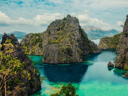 Beautiful island scenery - beautiful, nature, rocks, island