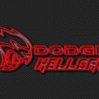 Dodge Hellcat carbon fiber Logo