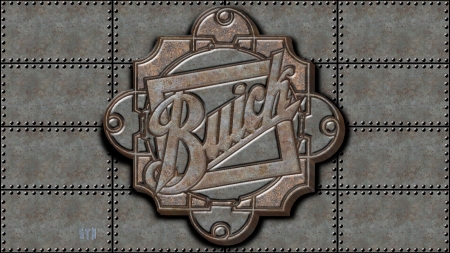 1930s old steel Buick Logo