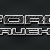 New Ford carbon Fiber  Truck Logo