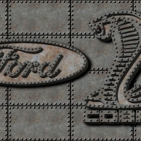 Ford Cobra old steel Logo