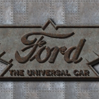 1920s Ford rusty Ford Logo