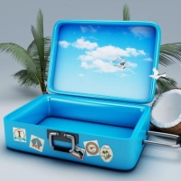 Sky in the suitcase