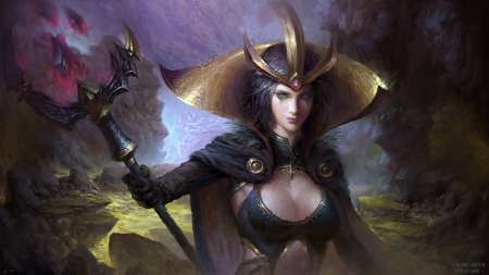 LeBlanc - fantasy, girl, lol, art, luminos, leblanc