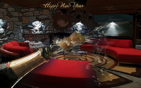 Newyear - motel, house, fun, luxury, new year, happy new year, hotle, party